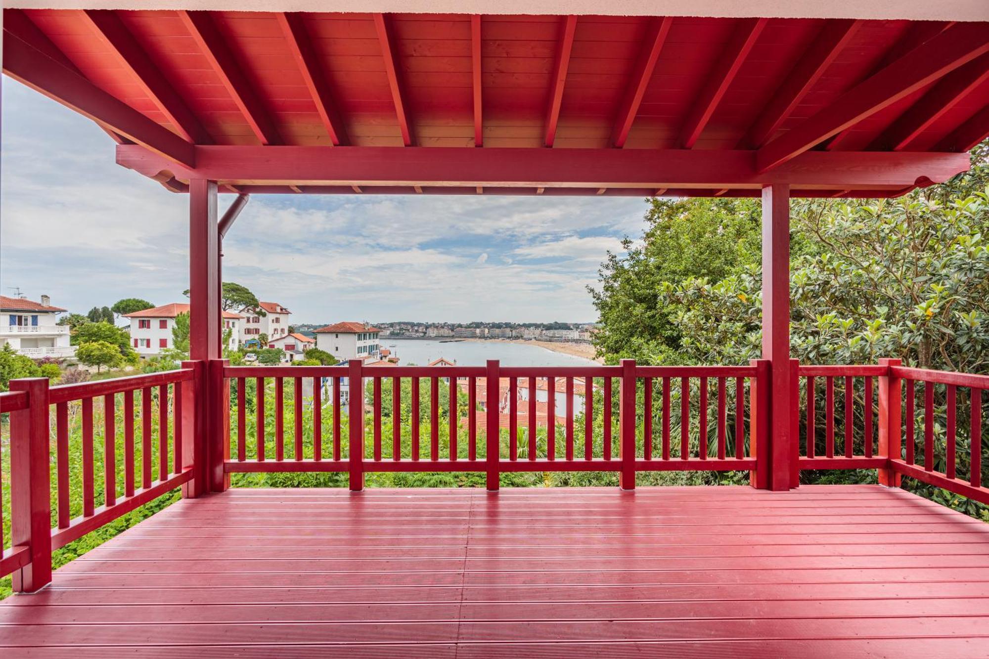 Villa Familiale Renovee Avec Une Vue Incomparable Sur La Baie Ciboure Luaran gambar